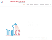 Tablet Screenshot of anglozelectrical.co.uk